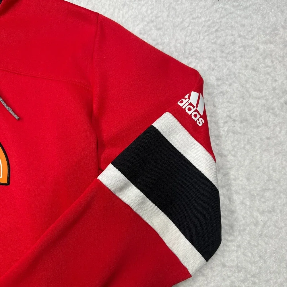 Chicago Blackhawks NHL Hoodie Sweater Jersey Style Red by Adidas Men's Size‎ S